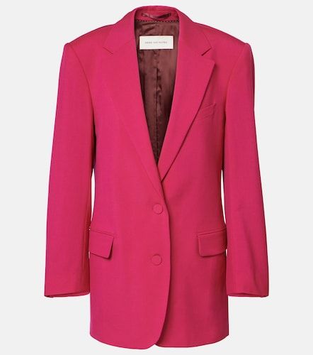 Oversized wool and mohair blazer - Dries Van Noten - Modalova