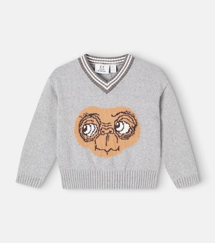 X E.T. - Pullover in cotone con intarsi - Mini Rodini - Modalova