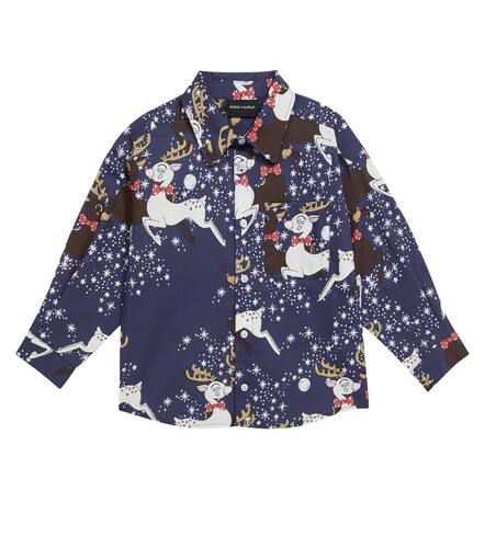 Mini Rodini Reindeer cotton shirt - Mini Rodini - Modalova
