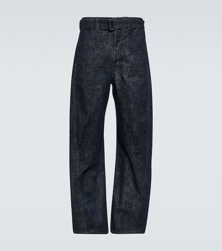 Jeans Twisted de algodón con cinturón - Lemaire - Modalova