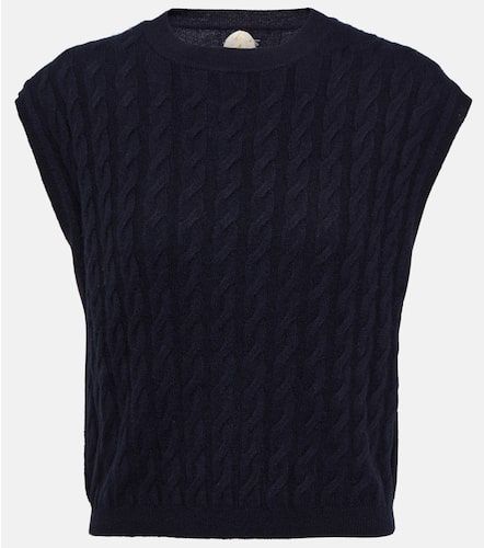 Cable-knit cashmere sweater vest - Jardin des Orangers - Modalova