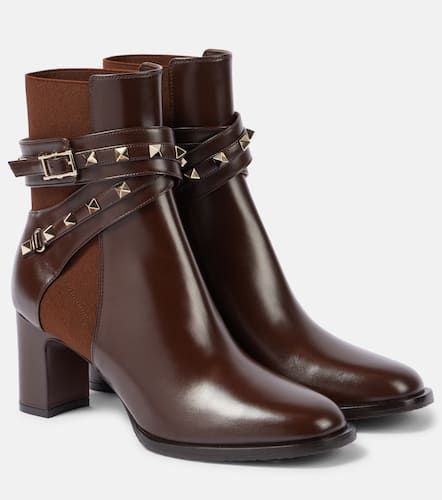 Ankle Boots Rockstud aus Leder - Valentino Garavani - Modalova