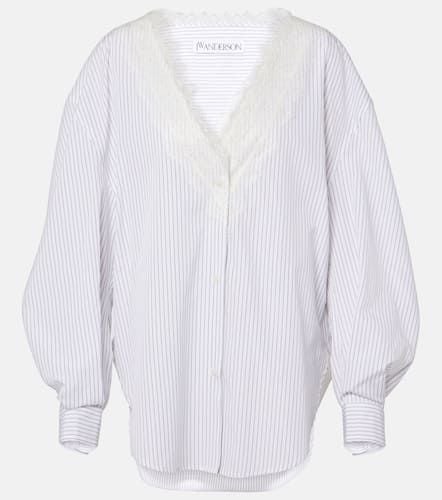 Bluse aus Baumwolle mit Spitze - JW Anderson - Modalova