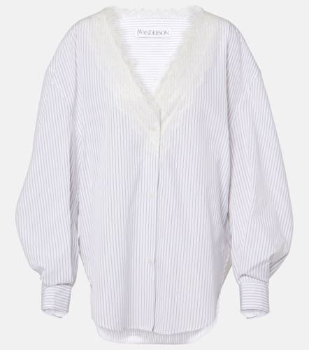 Camisa de algodón con encaje - JW Anderson - Modalova