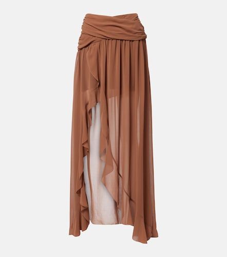 Draped asymmetric maxi skirt - Jacques Wei - Modalova