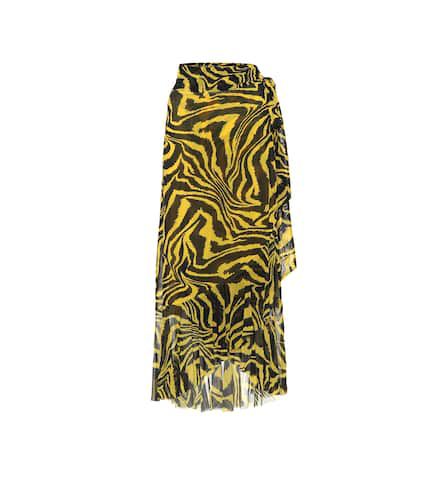 Ganni Animal-print wrap skirt - Ganni - Modalova