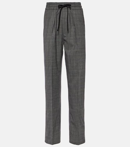 Priska checked high-rise wool pants - Marant Etoile - Modalova