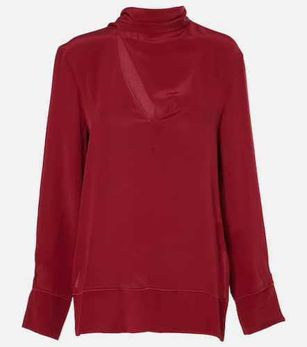 Blusa de seda con fular - Victoria Beckham - Modalova