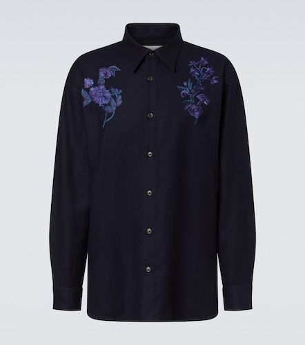 Camisa de lana bordada - Dries Van Noten - Modalova