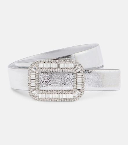 Pilgrim metallic leather belt - Roger Vivier - Modalova