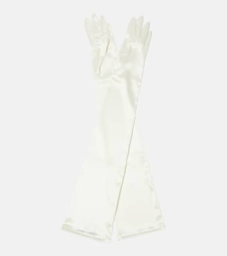 Silk-blend satin gloves - Dolce&Gabbana - Modalova