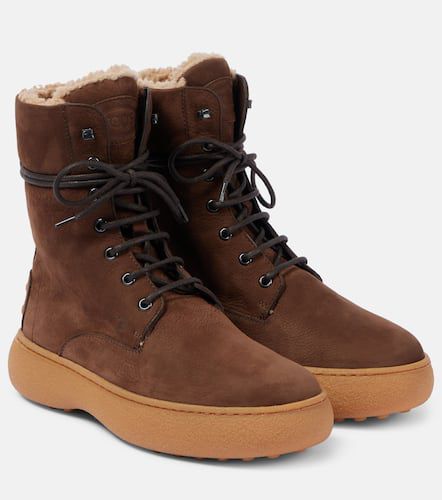 Botas con cordones Gommino de piel - Tod's - Modalova