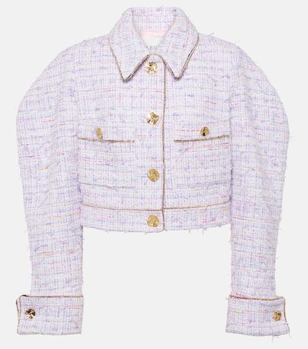 Cropped cotton-blend tweed jacket - Nina Ricci - Modalova