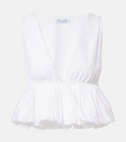 Alaïa Top de algodón con peplum - Alaia - Modalova