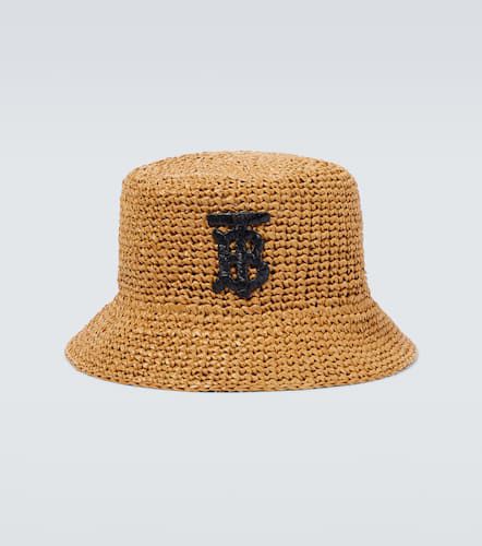 Cappello da pescatore TB effetto rafia - Burberry - Modalova