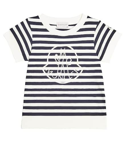 Camiseta de jersey de algodón con logo - Moncler Enfant - Modalova