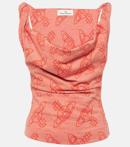 Orb printed cotton tank top - Vivienne Westwood - Modalova