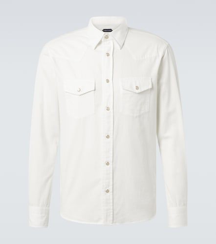 Camisa de popelín de algodón - Tom Ford - Modalova