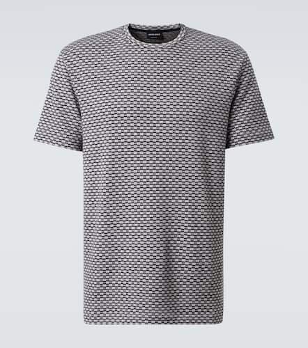 Camiseta de jersey jacquard - Giorgio Armani - Modalova