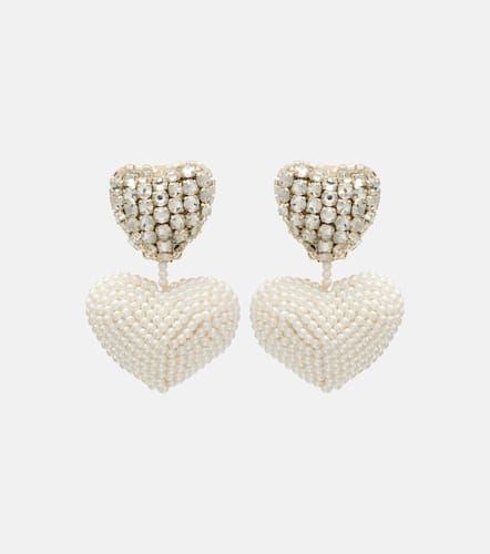 Boucles d’oreilles clip à cristaux - Oscar de la Renta - Modalova