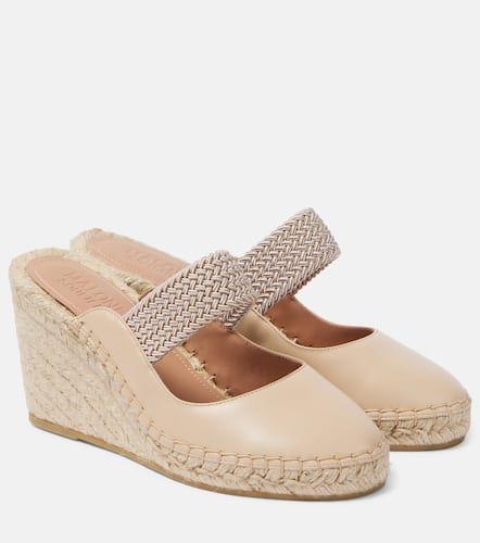 Espadrilles compensées Siena 70 en cuir - Malone Souliers - Modalova