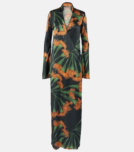 Printed silk-blend wrap dress - Johanna Ortiz - Modalova