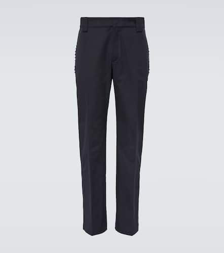 Pantalones rectos Rockstud de lona - Valentino - Modalova