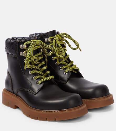 Haddock leather combat boots - Bottega Veneta - Modalova