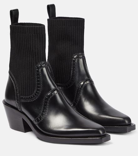 Chloe Nellie leather ankle boots - Chloe - Modalova