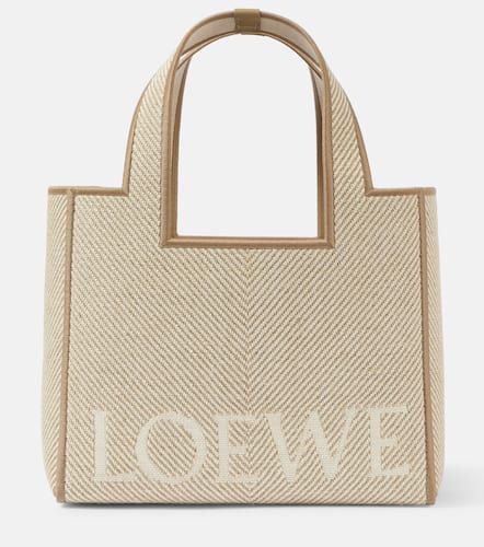 Shopper Font Small de lona en jacquard - Loewe - Modalova