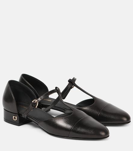 Linette leather Mary Jane flats - Ferragamo - Modalova