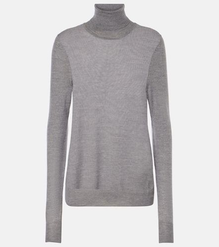 Embroidered wool turtleneck sweater - Saint Laurent - Modalova