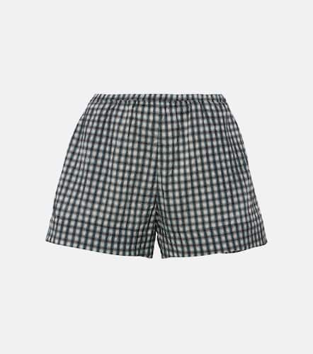 Ganni Checked seersucker shorts - Ganni - Modalova