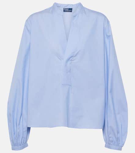 Blusa de algodón con manga globo - Polo Ralph Lauren - Modalova