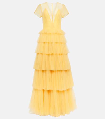 Costarellos Ruffled tulle gown - Costarellos - Modalova