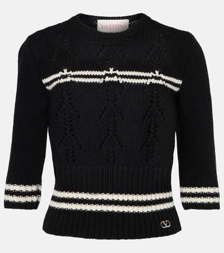 Valentino Pullover in lana a righe - Valentino - Modalova