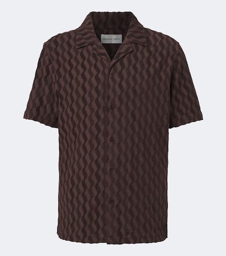 Camicia bowling in misto cotone con spugna - Frescobol Carioca - Modalova