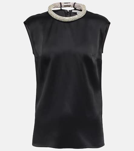 Top in raso con cristalli - Stella McCartney - Modalova