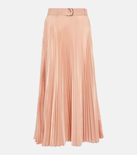 Pleated silk-blend midi skirt - Max Mara - Modalova