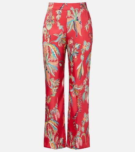 Etro Printed twill straight pants - Etro - Modalova
