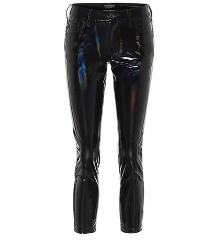 Pantalones skinny de PVC tiro alto - Junya Watanabe - Modalova