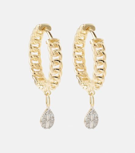Kt earrings with diamonds - Stone and Strand - Modalova
