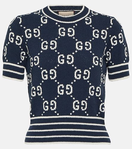 Gucci GG jacquard cotton-blend top - Gucci - Modalova