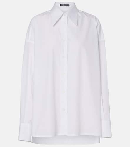 Camicia in popeline di cotone - Dolce&Gabbana - Modalova