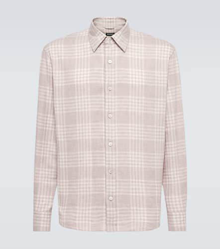 Zegna Checked cotton flannel shirt - Zegna - Modalova