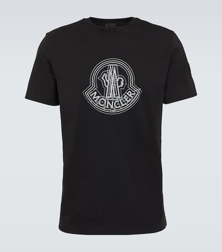 Moncler Logo cotton jersey T-shirt - Moncler - Modalova