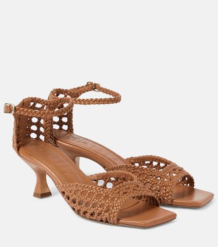 Veronica woven leather sandals - Souliers Martinez - Modalova