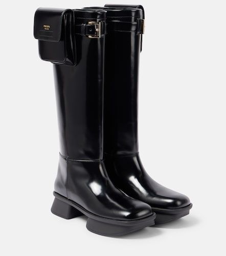 Prada Botas altas Equal de charol - Prada - Modalova
