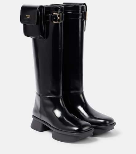 Prada Leather knee-high boots - Prada - Modalova