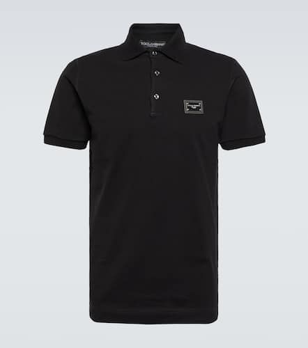 Cotton piqué polo shirt - Dolce&Gabbana - Modalova